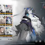 Morimens character screen for Doresain, an Assault unit at level 40, showing its attributes and affinity in the roster
