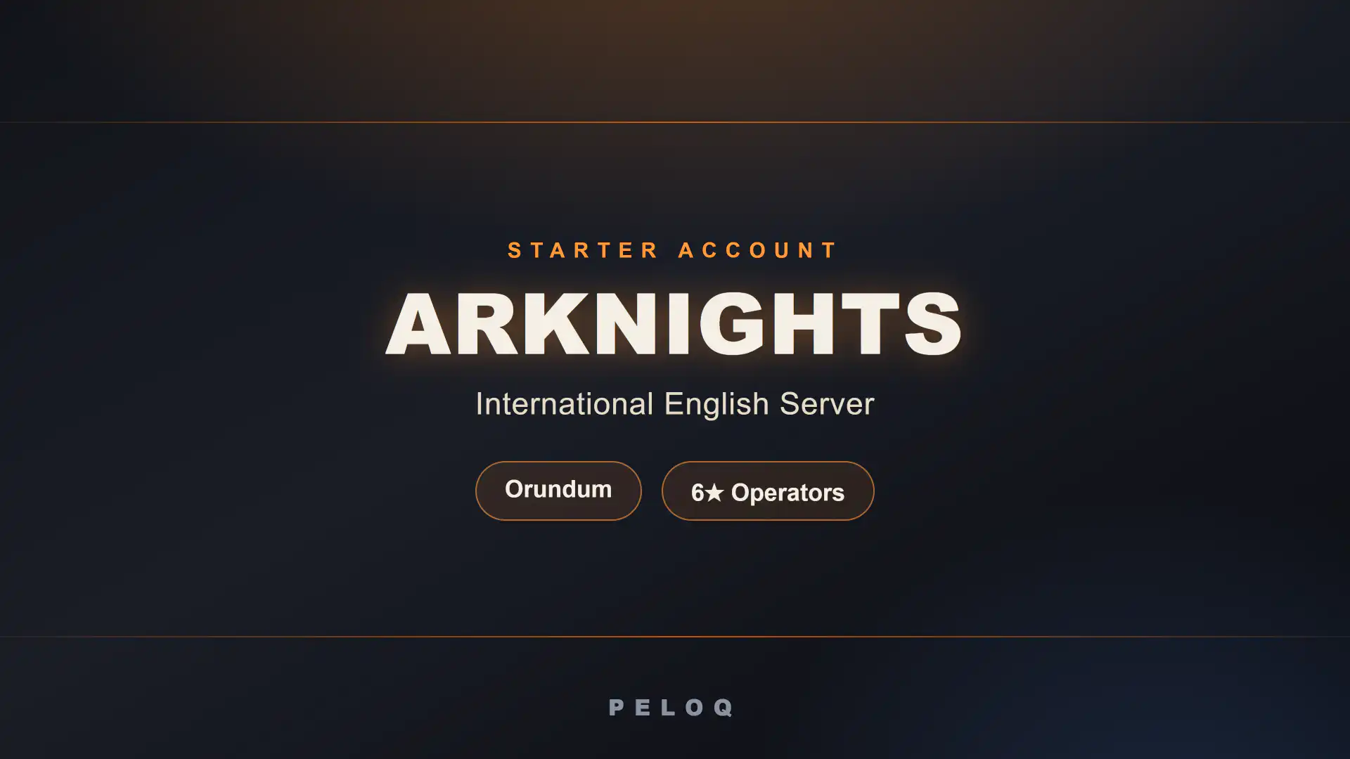 arknights-292674-banner Arknights Global starter accounts — 6★ operators and Orundum — PELOQ