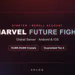 MARVEL Future Fight starter account for the Global server — Crystals with guaranteed Tier-4 and Tier-3 characters — PELOQ