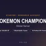 Pokemon Champions starter account on the Global server — up to 160,000 VP, Quick Coupons and five ready-built 6IV battle teams — PELOQ
