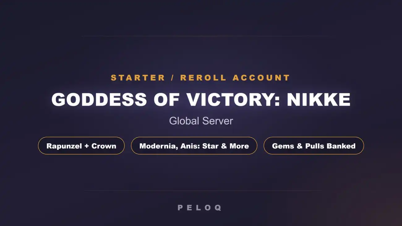 Goddess of Victory: NIKKE Global server starter account — Rapunzel, Crown, Modernia, Anis: Star and more, with Gems and pulls banked — PELOQ